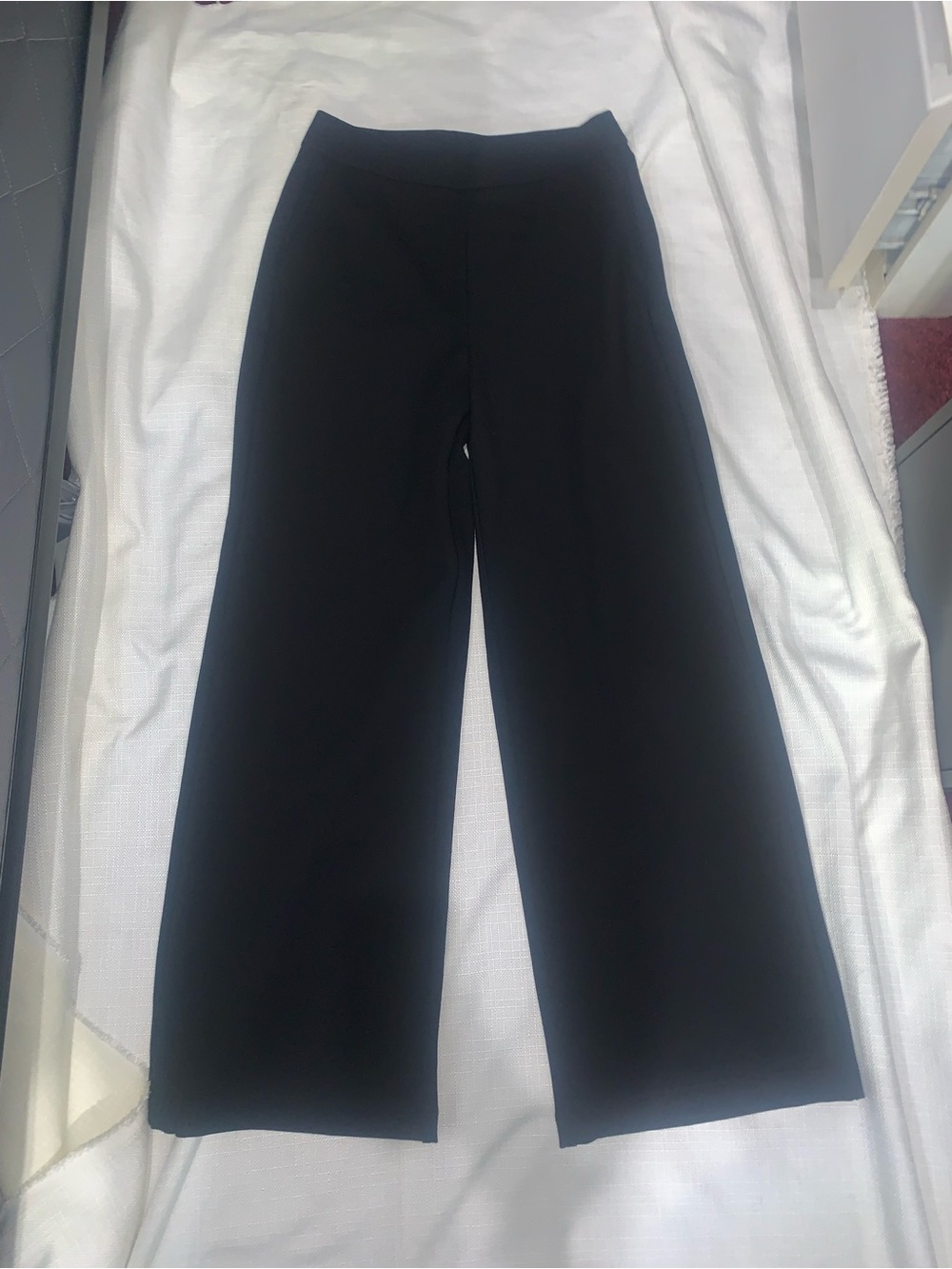 INC International Concepts Black Wide-Leg Pull-On Pants